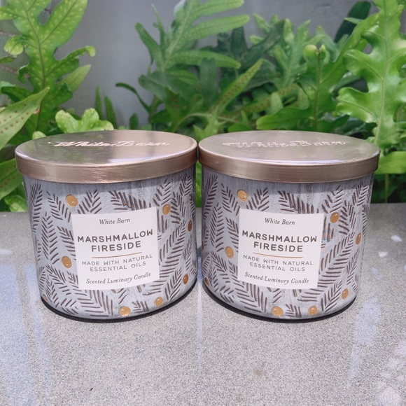 Bath & Body Works Other - BBW Marshmallow Fireside three-wick candle set